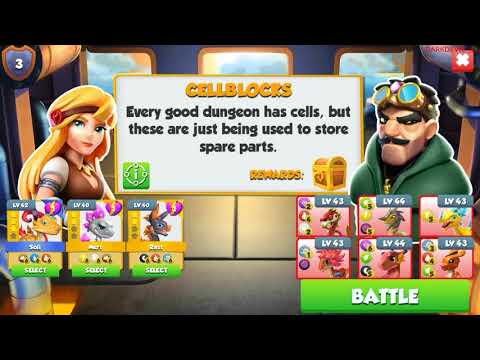 DRAGON MANIA LEGENDS BATTLE THE DAILY DUNGEON 11-10-2017