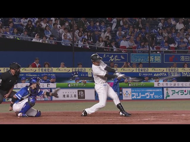 【5回裏】マリーンズ・柿沼 うれしい本拠地初ヒット!! 2019/6/12 M-DB