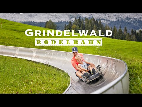 [Rodelbahn] Rodelbahn Grindelwald Pfingstegg Schweiz | 4K-Video mit 60 fps