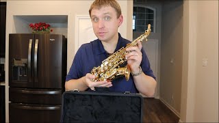Video thumbnail for Yanagisawa SCWO20 Unboxing (Saxophone unboxing) by Dustin Hellen