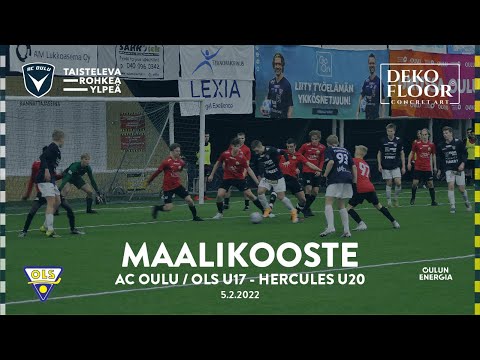 ACOTV: Maalikooste AC Oulu / OLS U17 - Hercules U20 5.2.2022 (Harjoitusottelu)