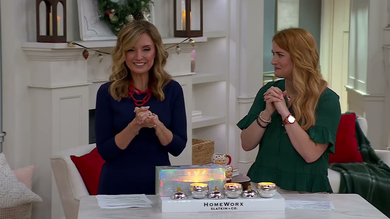 HomeWorx by Slatkin + Co. 3-pc Disco Ball Candle Gift Set on QVC