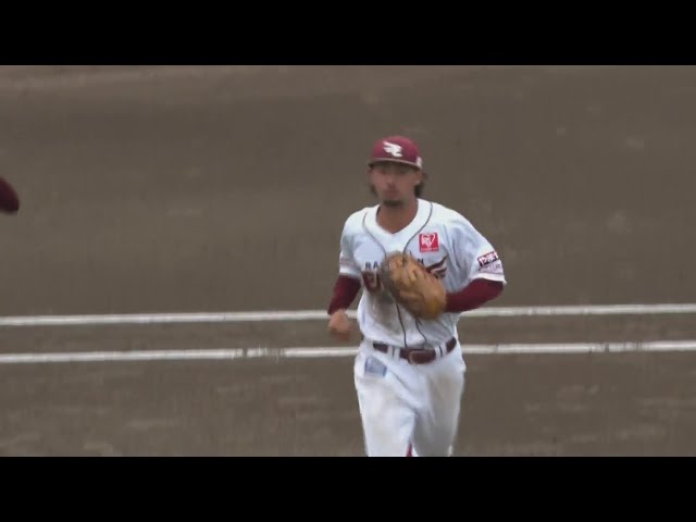 【ファーム】イーグルス・入江大樹 三遊間の深い当たりを処理し素早い送球でアウトを奪う!!  2024年7月14日 東北楽天ゴールデンイーグルス 対 読売ジャイアンツ