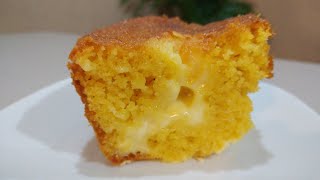 BOLO DE MILHO DE LATINHA COM REQUEIJÃO CREMOSO FÁCIL