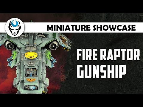 FIRE RAPTOR GUNSHIP - LVL 4 HD MINIATURE SHOWCASE