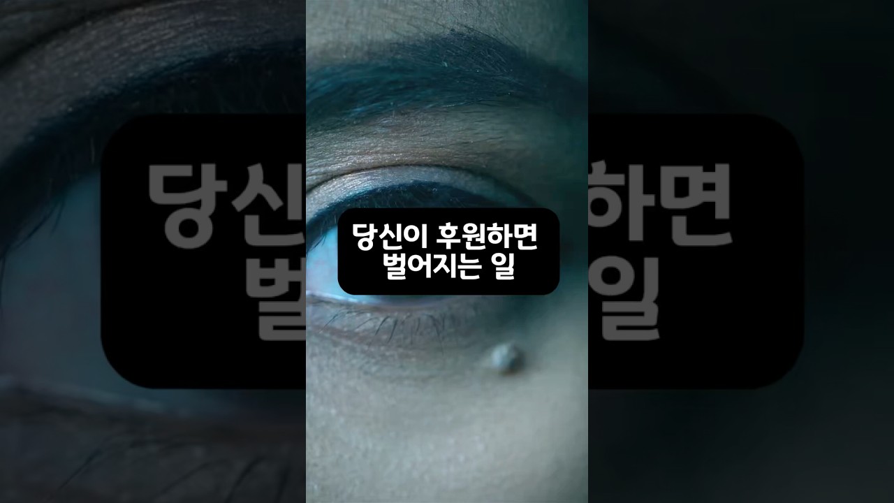 당신이 후원하면 벌어지는 일 👀