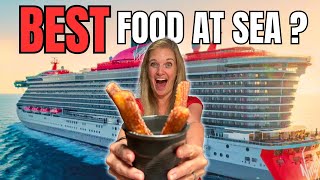 I Ate EVERYTHING on Virgin Voyages’ Brilliant Lady! 🍷🍣 Ultimate Food Tour