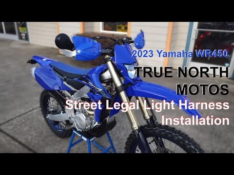 2023 Yamaha WR450F Street Legal Light Harness Installation