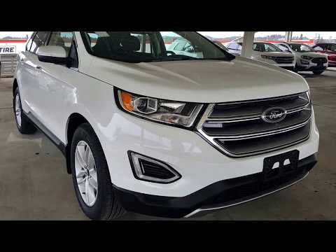 White 2018 Ford Edge SEL AWD Review Prince George BC - Prince George Ford