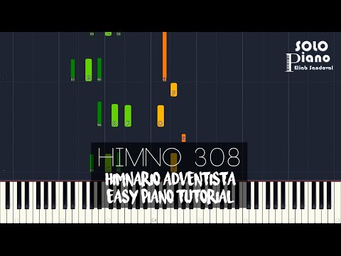 HIMNO 308 - Dios descendió | Easy Piano Tutorial + Partitura