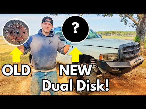 I BURNT MY CLUTCH so I got an UPGRADED DUAL DISK for my 6 Speed CUMMINS!