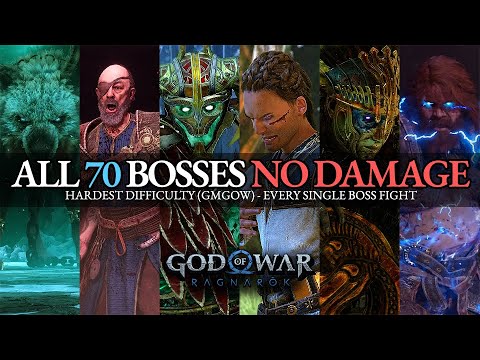 God of War Ragnarok - All 70 Boss Fights & Ending (No Damage / GMGOW) - Every Single Boss