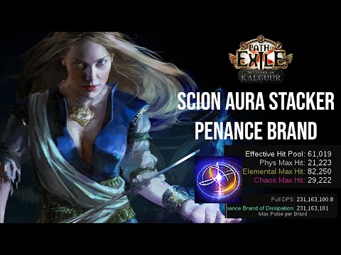 Poe 3 25 - Scion aura stacker Penance brand of dissipation