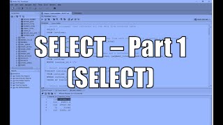 Select Part 1 - SELECT keyword 