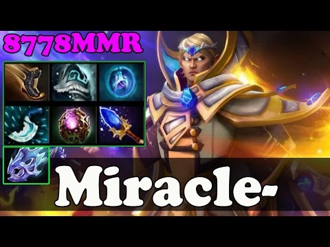 Dota 2 - Miracle- 8802MMR ROAD TO 9K MMR Plays invoker Vol 40 - 2 Games - Ranked Match Gameplay!