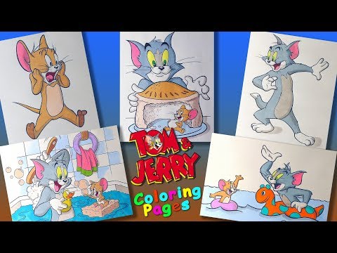 Tom and Jerry cartoon characters Part 2 #ColoringPages #forKids #LearnColors with Tom and Jerry Video