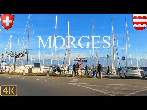 Driving Morges Switzerland 🇨🇭 | 4K City Drive