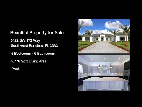 6122 SW 173 Way Southwest Ranches  RLTRS