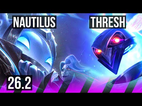 NAUTILUS & Xayah vs THRESH & Jinx (SUP) | KR Master | 26.2