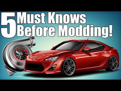5 Must Knows Before Modding Your Car!
