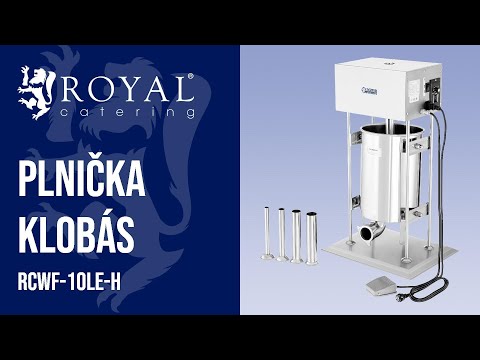 Video - Plnička klobás - 10 l - elektrická