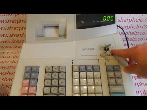 How To Use The X1 Report Mode Sharp XE-A201 / XEA201 / XE-A202 / XEA202 / XE-A301 / XEA301 Registers