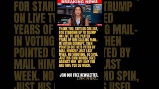BREAKING: Kaitlan Collins Plays Trump's Own Words Back to Him and Exposes His Mail-In Voting Hypoc