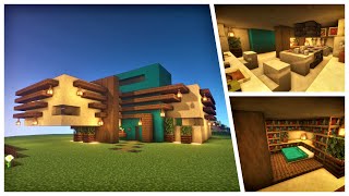 Minecraft: Survival Moden House (How to Build: Relaxing Tutorial) #12