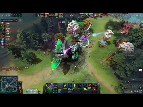 Drawn out fight and chase   KG vs LGD game 2