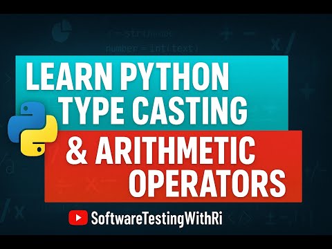 Lecture 2 Learn Python Type Casting Arithmetic Operators