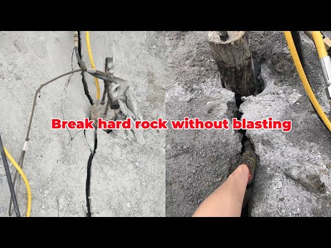 Break hard rock without blasting
