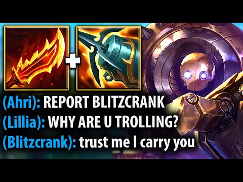 MY TEAM WANTED ME BANNED FOR BLITZCRANK TOP... THEN I CARRIED THEM