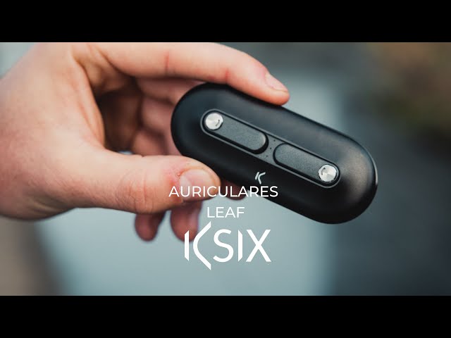 Cuffie wireless Ksix Leaf con microfono Nero video