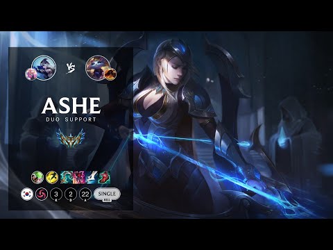 Ashe Support vs Yuumi - KR Challenger Patch 12.13