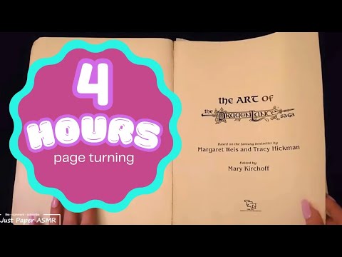 ⏰ ASMR 4 Hours of Page Turning for Sleep and Relaxation - No Talking