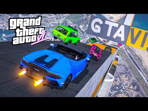 MEGA RAMPA CON TEMATICA de GTA 6 en GTA 5 Online!