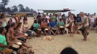 Arambol beach 2016  Drum circle and friak parade