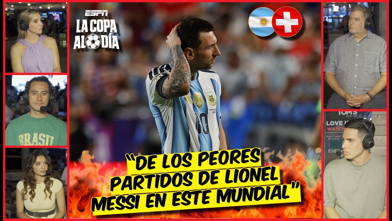 LIONEL MESSI NO tuvo un BUEN PARTIDO ante SUIZA. NECESITA METER GOL ante INGLATERRA | La Copa Al Día