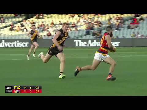 2nd Semi Hostplus SANFL Snapshot - Adelaide's Isaya McKenzie goals over the back