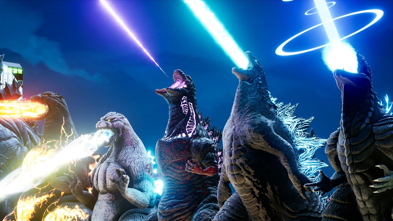 EVOLUCIÓN de GODZILLA y su ALIENTO ATÓMICO: Comparación (1954-2021)