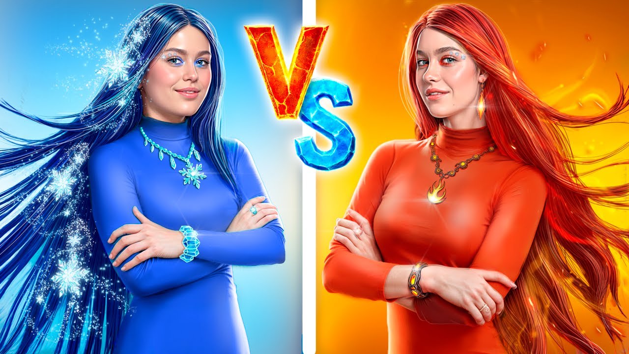 氷と炎チャレンジ！私たちは小さな家を建てました！