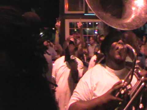 Free Agents Brass Band perform Hey Baby