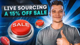 Live Sourcing a 15% off Sale (Product Reveal) | Amazon FBA