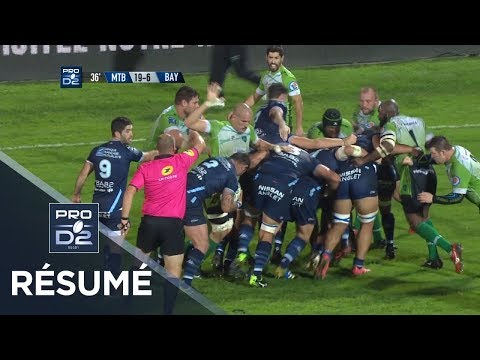 PRO D2 - Résumé Montauban-Bayonne: 25-20 - J11 - Saison 2017/2018