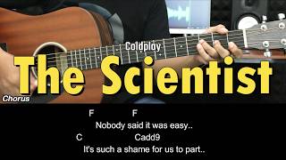 The Scientist - Coldplay | EASY Guitar Tutorial with Chords / Lyrics - Guitar Lessons