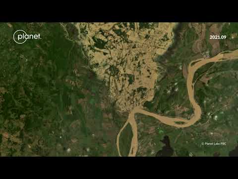 Río Cauca Sector Caregato San Jacinto del Cauca desde Satélite| Bolívar