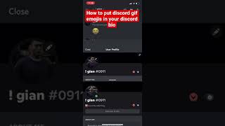 How to put discord gif emojis in discord bio | you need nitro