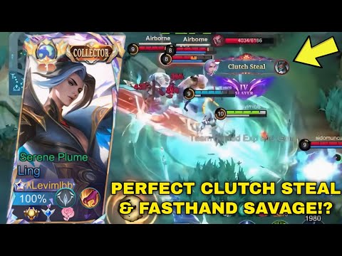LING FASTHAND GAMEPLAY PERFECT CLUTCH STEAL & SAVAGE MOMENT HARD CARRY DARKSYSTEM TEAM!!