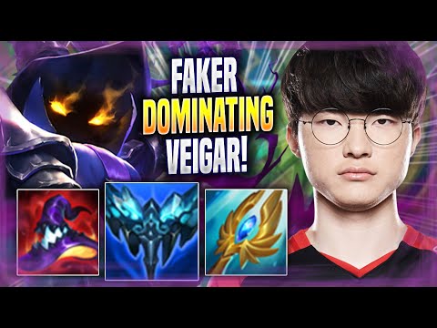 FAKER DOMINATING WITH VEIGAR! - T1 Faker Plays Veigar MID vs Ahri! | Season 2022