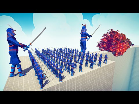 100x SAMURAI + GIANTS vs EVERY GOD - Totally Accurate Battle Simulator TABS